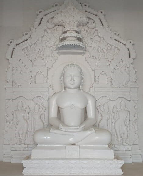 Marble Vedi Platform Gannaur - Jain Temple Altar for Tirthankar Bhagwan Moorti